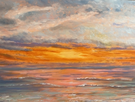 Sunset on the Water 36x24